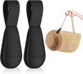Magnetic Hat Clip 2-Pack - The Black Hat Clip for Travel on Bag, Magnetic Hat Clips for Bag, and Secure Hat Holder for Travel on Caps & Beach Hats, Vacation Essentials