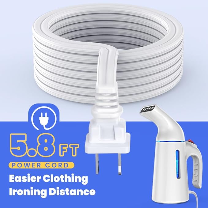 Steamer for Clothes 700W, Fast Heat-up in 40S, 120ML Water Tank, 25g/min Strong Penetrating Steam, Portable Clothes Steamer Iron for Travel and Home(GY169)