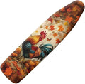 SEANATIVE Thanksgiving Day Ironing Board Cover and Pad Decor Extra Thick Covers with Elastic Edge, Stain Resistant and Durable Scorch, Chickens Pumpkins Print