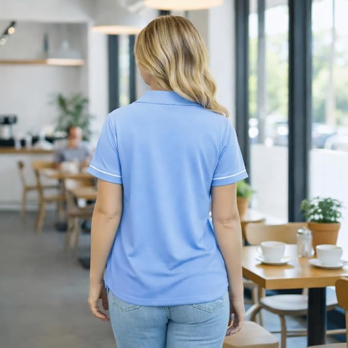 USBD Post Mastectomy Shirt with Drain Pockets Lapel Collar Post Op Button Down Recovery Tops