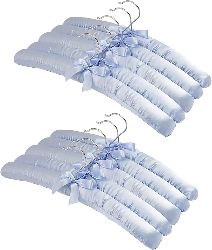 Padded Hangers for Women Clothing Satin Hangers Padded Hanger for Sweaters Non Slip Padded Clothes Hanger