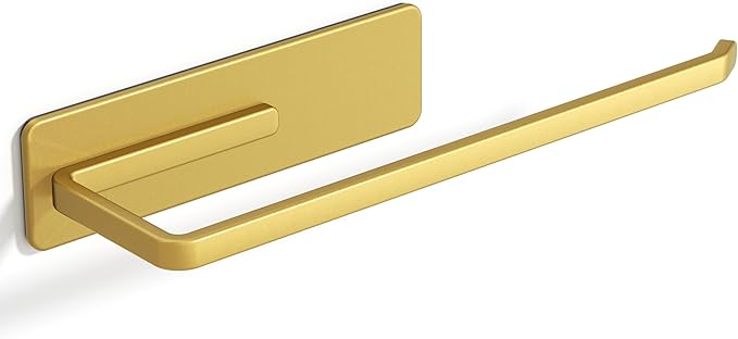 Heavy-Duty Magnetic Paper Towel Holder Fits Jumbo Rolls, Gold, Suitable for Kitchens, RVs, Washing Machines, BBQ Carts