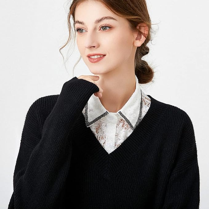 Fake Collar Detachable Dickey Collar Half Shirt Blouse Collar Faux False Collar for Women