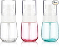3pack Small Spray Bottle, 1oz Mini Spray Bottles, Empty Travel Spray Bottle, Fine Mist Plastic Spray Bottles (Clear+Green+Pink)