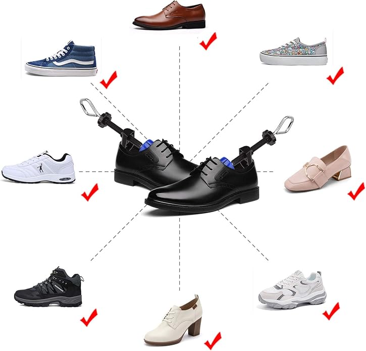 Pair of Premium Professional 4-way Shoe Trees, Shoe Stretcher for Men or Women