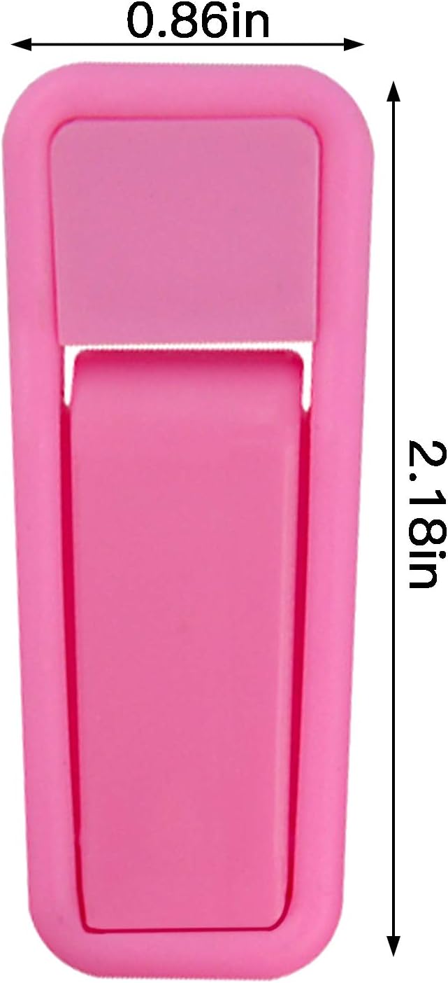 Premium Heavy Duty ABS Plastic Slim-line Hanger Set of Finger Clips for Velvet Hangers - 20 Pack (Pink)