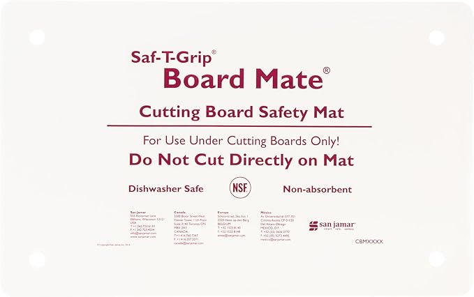 Carlisle FoodService Products CBM1016 Saf-T-Grip Board-Mate Nonslip Cutting Board Mat, 16" Width x 10" Height (Pack of 1)