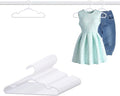 60 Pack White Baby Hangers 12.91 Inch - Kids Non-Slip Clothes Hangers for Infant & Child, Durable Plastic Children's Hangers for Closet, Pants, Coats, Skirts