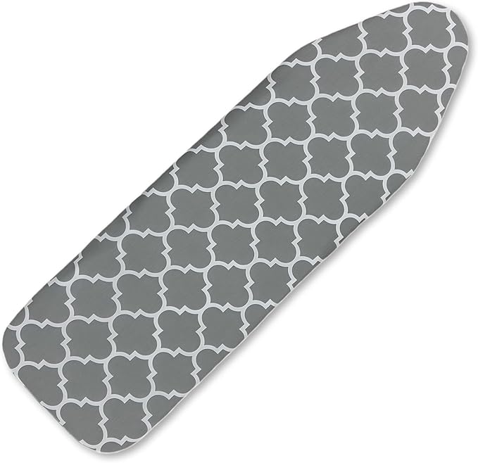 Ironing Board Cover and Pad, Sewn-in Thick Feltpads, Elastic Edge,13"x43"Scorch & Stain-Resistant Replacement Ironing Board Cover, Fits Standard Ironing Boards, Durability & Easy to Install