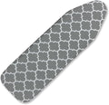 Ironing Board Cover and Pad, Sewn-in Thick Feltpads, Elastic Edge,13"x43"Scorch & Stain-Resistant Replacement Ironing Board Cover, Fits Standard Ironing Boards, Durability & Easy to Install