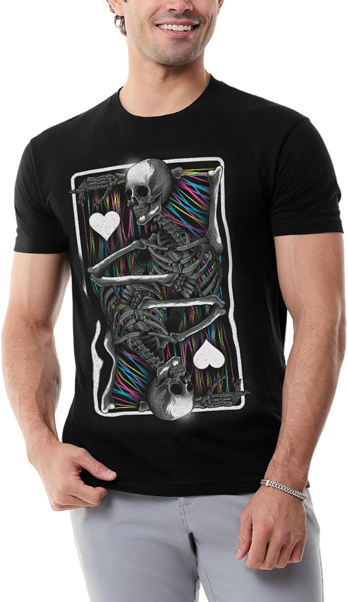 INTO THE AM Graphic Tees for Men S - 4XL Premium Short Sleeve Colorful T-Shirts Trippy Space Designs