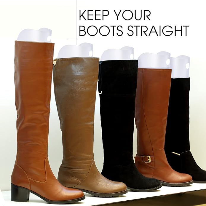 Coume 30 Pieces (15 Pairs) Boot Shapers Form Inserts Keeper Tall Boots Support Holders for Women Men
