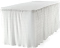 The Folding Table Cloth 6 Foot White Rectangular 30x72x29