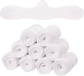 Boyiee 9 Pcs Cotton Bra Liners 3 Layer Reusable Washable Under Breast Sweat Absorber Pads for Woman