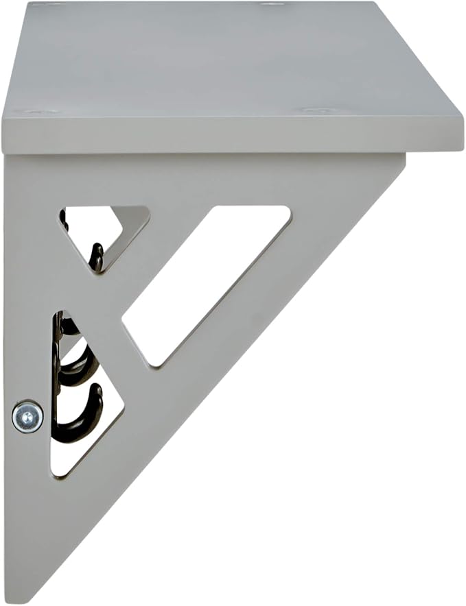 Alaterre Furniture Coventry 36" W Coat Hook with Shelf, Gray