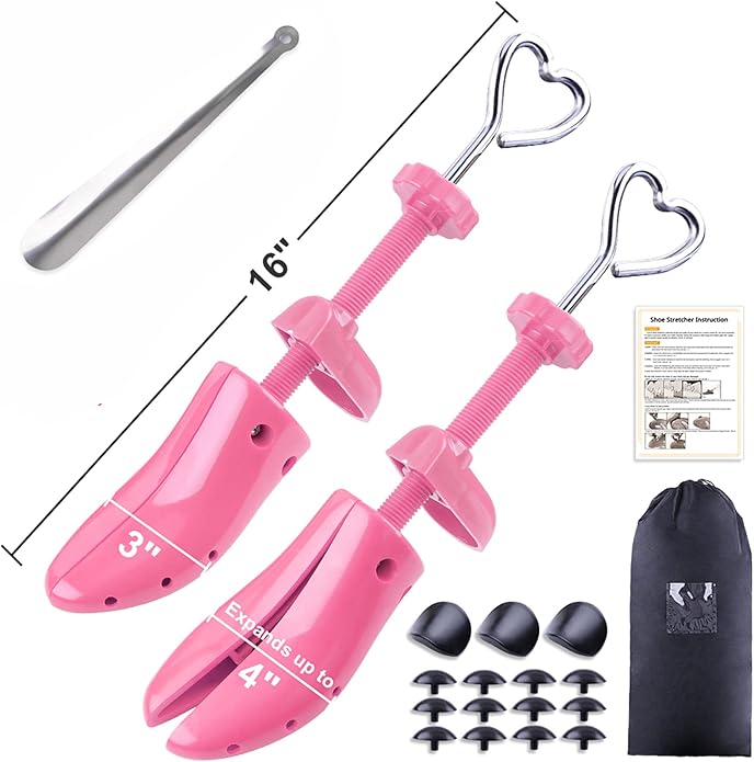 cyrico Shoe Stretcher Women 4-way Shoe Expander Widener Shoe Tree Shape for Wide Feet