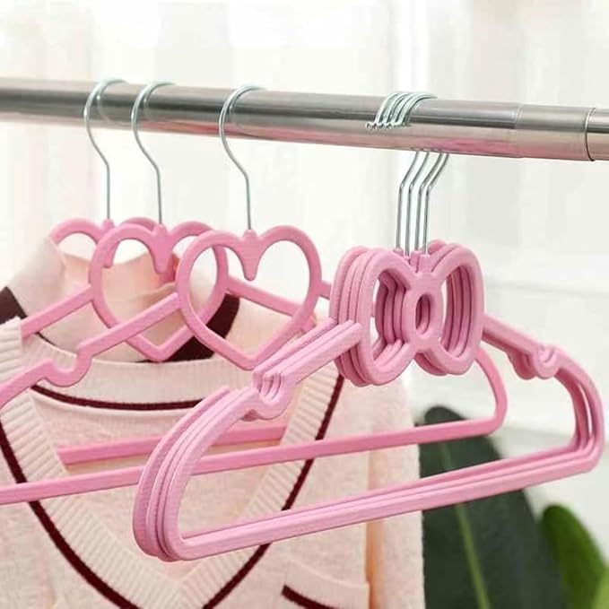 Velvet Hangers 20 Pack, 16" Non Slip Adult Hangers, 360 Degree Swivel-Hook, Ultra Slim Clothes Felt Hanger Space Saving, Durable & Cute for Coats, Jacket, Shirts, Dress (Plastics, Bow)