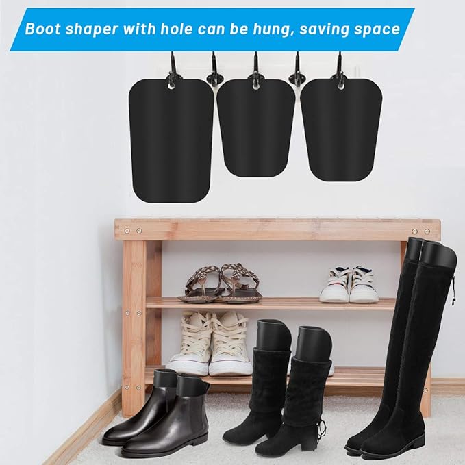 AHIER Boot Shapers - 12 Sheets for Tall Boots, 3 Sizes - 12/14/16in, Stand Up Inserts (6 Pairs)