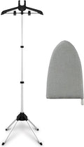 Garment Steamer Rack & Garment Ironing Glove for Steaming Clothes, Clothes Steam Rack, Adjustable StandingGarment Hanger Handled Mini Ironing Board, Hanging Steamer Ironing (Gloves + Clothes rack)
