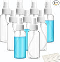 ZEJIA 9 Pack Small Spray Bottle, 2.7oz/80ml Travel Spray Bottle, Empty Fine Mist Spray Bottles, Refillable Mini Spray Bottles with Labels