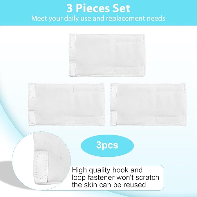 3-Pack Breathable Cotton Bra Hook Covers | Soft Back Strap Pads | Stop Bras Chafing & Hooks Irritation