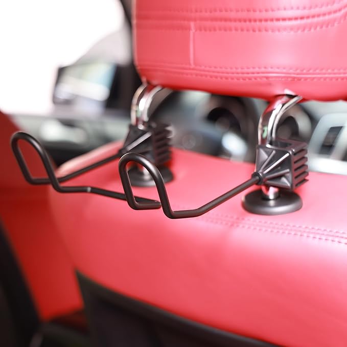 Hard Hat Holder for Truck Seat - Work Truck Accessories for Hard Hat & Safety Vest,Car Back Seat Headrest Hooks for Men (2 PCS)