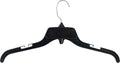 HangOn Shirt Hangers Recycled Plastic with Notches, Black, 17 Inch Pack of 25