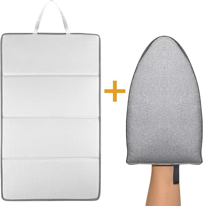 Steamer Board for Clothes with Ironing Glove,Stand for Steaming Clothes,Steamer Pad,Hanging Ironing Board,Steamer for Clothes,Hanging Steam Iron Pad