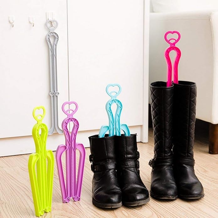 ONEDONE Folding Boot Stands Adjustable Boot Clips for Tall Knee High Shoes