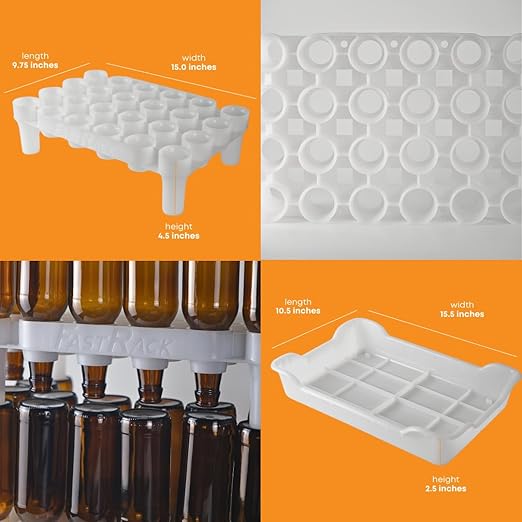 FASTFERMENT - frb1 FastFerment FRBB-24 Bottle Drying Rack, FastRack24, White