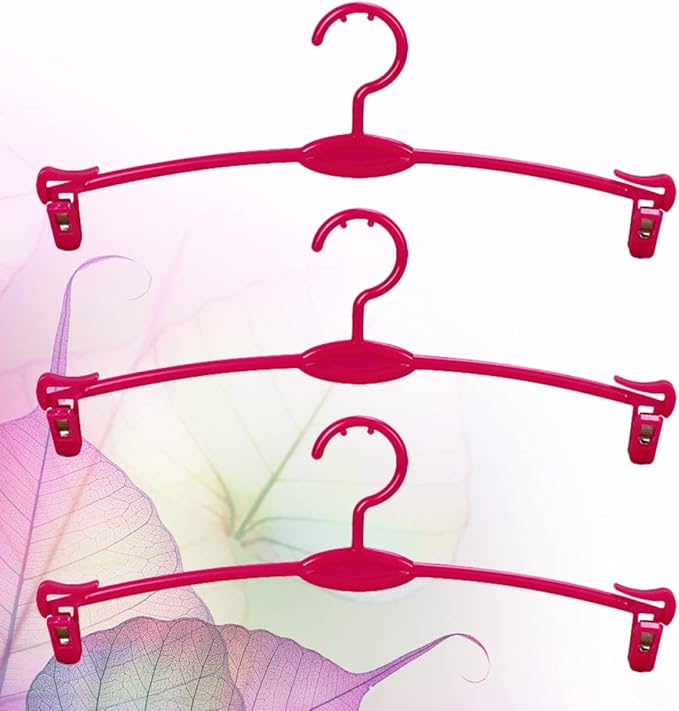 Homoyoyo 15pcs Shop Bra Home Rosy Trousers Skirt Clothes Laundry Clips Hangers Simplicity Coat Underwear Support Panties Dresses Drying for Rack Practical Pants with Holder Plastic
