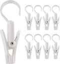 20 PCS Laundry Hooks Clip, Plastic Clothes Pins, Super Strong Hanger Clips, Swivel Hooks Clip for Clothing Store Home Office & Workshop, White