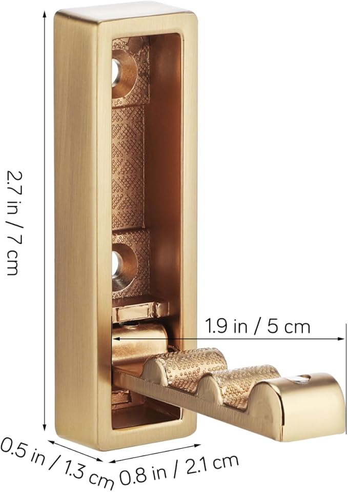 iplusmile Foldable Wall Hook Heavy Duty Zinc Alloy Fold-up L-Shaped Hanger for Clothes Towels Bags Space-Saving Wall Mounted Organizer