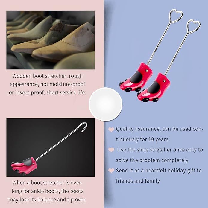 XYH Shoe Stretcher for Women and Men - 4-Way Adjustable for Wide Feet