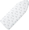 Seiritex Over The Door Ironing Board Cover 13 x 37 inch, Small Iron Board Cover w 3 Layers Heat Reflective Thick Padding with Hook and Loop Fasteners (Gray Sheep)