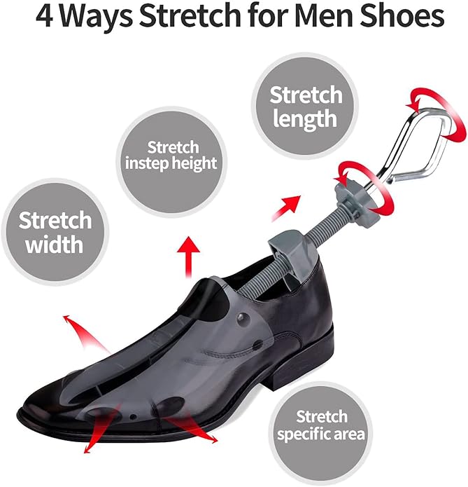 Shoe Stretcher for Women Men Wide Feet 4-Way Adjustable Shoe Expander Widener