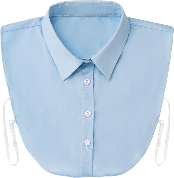 Kalkehay Detachable Dickey Collar Blouse for Women, Fake Half Shirts Faux False Collar for Girls Favors