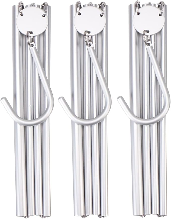 Aluminum Foldable Hangers for Travel 3 Pack, Light and Portable for Suitcase, Coat, Business Trip, Caravan, Hotel - Silver