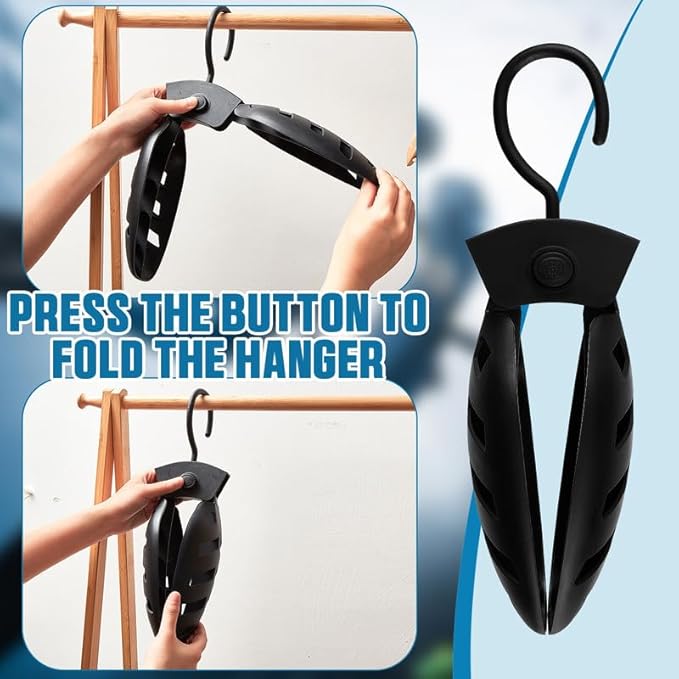 Maitys 2 Pcs Foldable Wetsuit Hanger Fast Dry Surfing Suit Hangers Folding Vented Hanger for Men Women Suit Diving Accessories