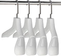 DEDU Suit Hangers for Men 20 Pack, Extra Wide Suit Hanger Non Slip Width 17.7", Thick Plastic Coat Hangers White with Metal Hook