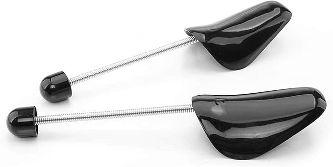 FONHERILI WAJJ 2 Pairs Practical Adjustable Length Men Shoe Tree Stretcher Holder Shaper Support (Black Spring)