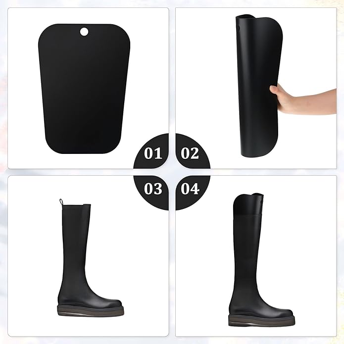 16 Pieces (8 Pairs) Boot Shaper Form Inserts Boots Tall Support to Keep Shape Holders for Women Men