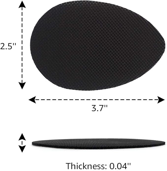 8 PCS Premium Silicone Non-Slip Shoe Pads - Muffle Loud High Heels & Boots - Self-Adhesive Quiet Noise Reduction Sole Protectors for Wedding, Office, Stage - Odorless Grips - Indoor Use
