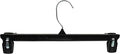 HangOn Pants Hangers Recycled Plastic with Ridged Clips, Black, 14 Inch Pack of 10