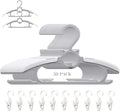 Baby Nursery Closet Hangers, Non-Slip and Extendable Laundry Infant Pant Hanger for Newborn Clothes 50pcs Grey Hangers11-14'' Adjustable Children Coat Hanger for Girl Boy Toddler Kids Child