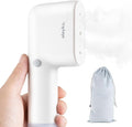 Travel Steamer for Clothes, Fashion Portable Handheld Garment Steamer for Clothes, 15S Heat Up, Min Steamer ＆ Iron 2 In 1, 1.1lbs, Fabric Wrinkle Remover for All Clothes, White,120V