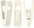 Tinfol Ivory Velvet Hanger Clips, 24 Pack Pants Velvet Clips, Large Opening Clip Clothes Pin, Strong Finger Flocked Clip Perfect for Slim-line Clothes Hangers