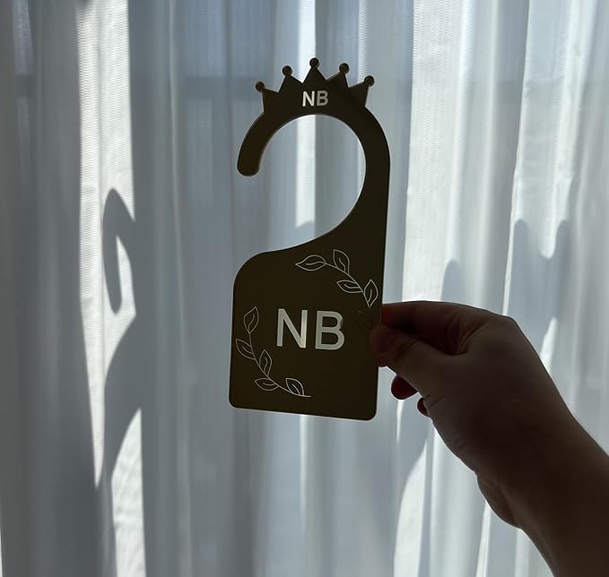 Baby Closet Dividers,Set of 7 Acrylic Mirror Baby Clothes Organizers for Wardrobe Closet Home Nursery from Newborn to 24 Months (Rose Gold Mirror, Model 2)
