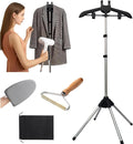 Steamer Stand Rack For Clothes Handheld Garment Hanger For Steaming Clothes Foldable Hanger Holder Stand Garment Steamer Accessories For Homes Clothing Stores & Hotels