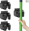 4 Pack Strong Magnetic Mop Broom Holder, Heavy Duty Magnetic Broom Mop Hanger for Cleaning Tools, Wall Mounted Mop Broom Holder for Laundry Garage Kitchen Workshops Shed